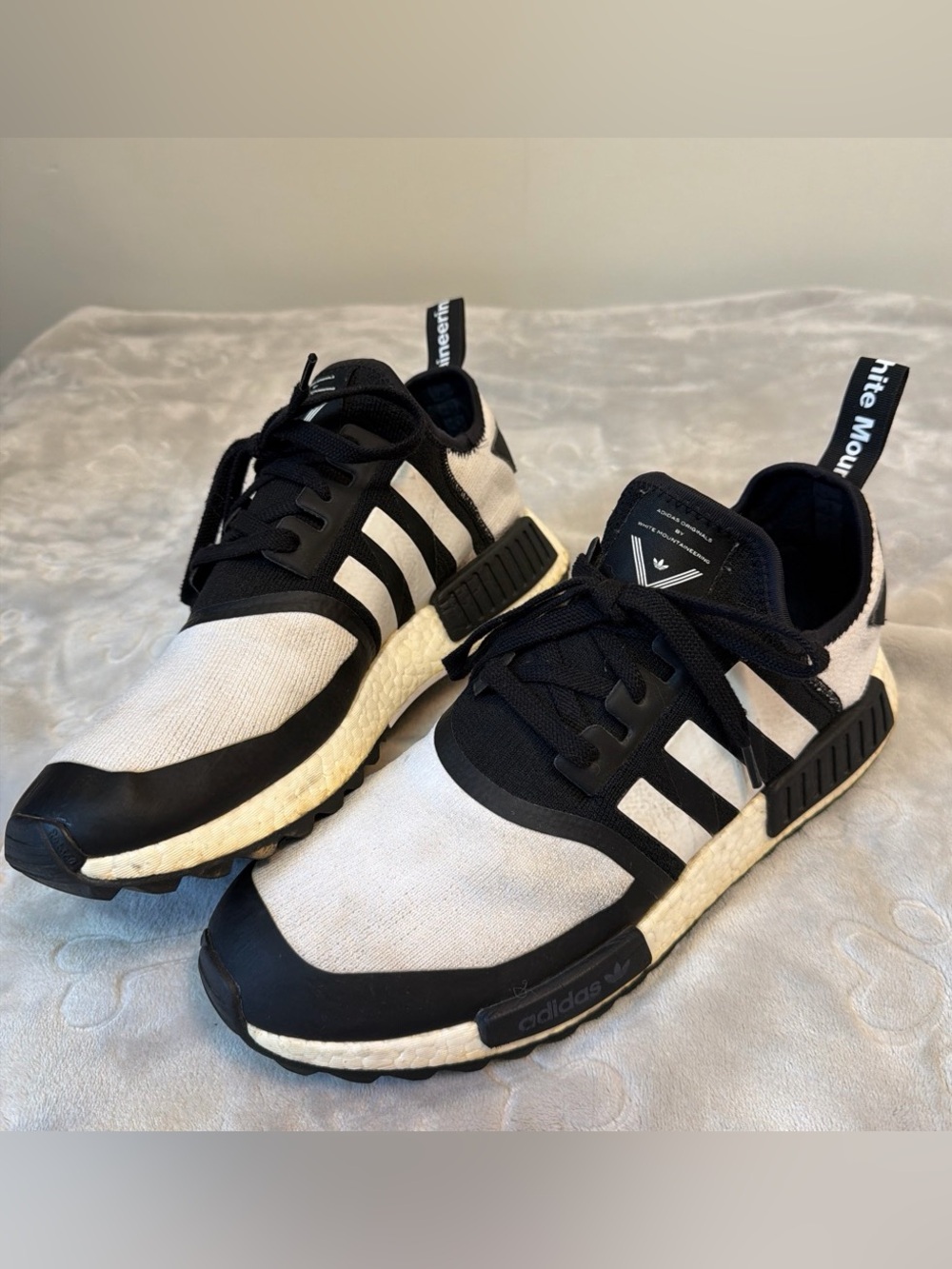 Adidas Originals WM NMD White Mountaineering Sneakers with White Logo Mens 11.5
